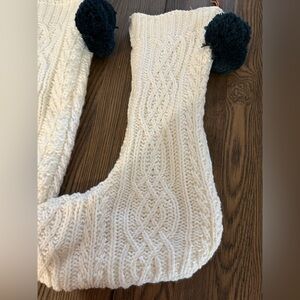 Cozy Cable Knit Cream Scarf